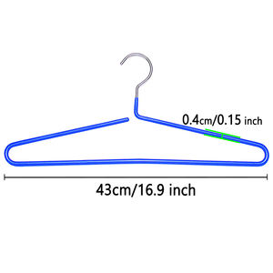 Home Dorm Metall Kleiderbügel rutsch festes Design Robust für Schal Mäntel Hemden Platzsparender Schrank Erwachsene Kinder Kleiderbügel - Product Image 2