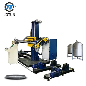 aluminium automatic tank head and dish end surface polishing machine for stainless steel surface