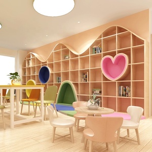 เฟอร์นิเจอร์โรงเรียนอนุบาลนานาชาติ การออกแบบตกแต่งภายในห้องสมุด ตกแต่งต้นไม้ในห้องสมุด และไอเดียสำหรับโรงเรียนอนุบาล - Product Image 5