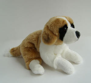 Kahverengi özelleştirilmiş gerçek hayat Husky özel organik pamuk dolması peluş köpek hayvan oyuncaklar - Product Image 2