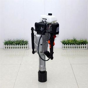 Pileuse portative à essence pour la construction, le contrôle des inondations, la pose de tuyaux en acier pour voies ferrées, avec moteur quatre temps et boîte de vitesses - Product Image 3