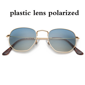 <span class=keywords><strong>Occhiali</strong></span> <span class=keywords><strong>da</strong></span> <span class=keywords><strong>Sole</strong></span> Esagonali 3548 Polarizzati per Uomo e Donna, Lenti in Vetro <span class=keywords><strong>da</strong></span> 54mm, Specchio con Colore Sfumato, Protezione UV400 - Product Image 2