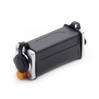 Konektor Ethernet Tahan Air 8P8C RJ45 Female/Female Jaringan Female Kontak Tembaga Casing PC/Aloi Seng Berperingkat IP65 Bersertifikasi CE
