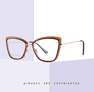 Lunettes de vue œil de chat TR90 pour femmes, lumière bleue, lentille de lecture d'ordinateur, lunettes légères de style de vie quotidienne - Product Image 2