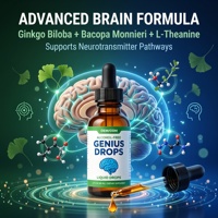 Gouttes Nootropiques Sans Alcool Marque Blanche OEM pour la Concentration, la Mémoire et le Soutien Cognitif