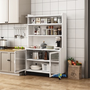 Armario de Almacenamiento de Cocina de Metal de 5 Niveles Personalizado de Fábrica <span class=keywords><strong>Steelite</strong></span>, Diseño Ecológico, Estante Utilitario, Librería, Estante para Microondas - Product Image 3