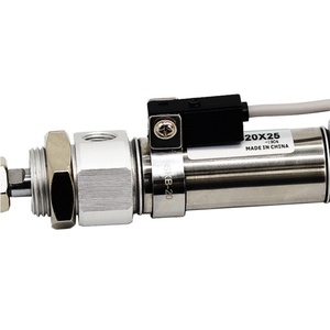 Cilindro Neumático de Aire de Acero Inoxidable de Larga Duración, Serie CDM2B, Carrera 25-300, Diámetro 16-40, Mini Pistón - Product Image 3