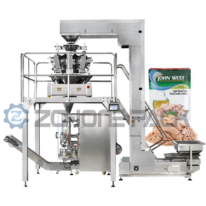 Fully Automatic Vertical Packaging Machine Meat Beef Chicken Pork Salmon Bag <b>Sealing</b> Machines Pillow Plastic Pellets Packing - Product Image 2