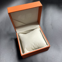 Boîtes rigides en carton imitation papier orange pour présentation, avec gaufrage, pelliculage mat, revêtement UV, emballage pour chaussettes, fourrure, boîte cadeau