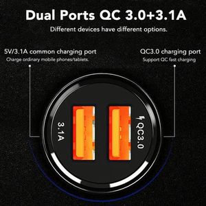 Chargeur de voiture USB d'usine, charge rapide 15W 3.1A, adaptateur de chargeur de téléphone de voiture Type C pour téléphone portable, chargeur de voiture rapide portable - Product Image 3