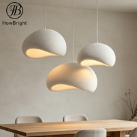 Luminaire suspendu LED en polyuréthane Wabi Sabi E27 G9 en forme de nuage en résine pour salle à manger, cuisine, hôtel, décoration