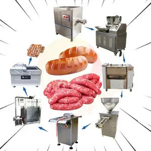 Sıcak satış otomatik Hot Dog et Chorizo sosis yapma sosis makinesi üretim hattı