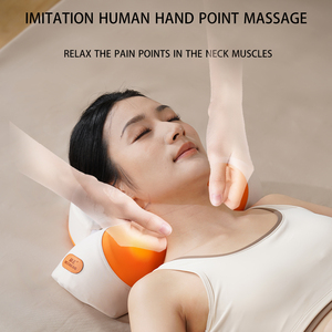 2026 Amazon Bestseller Wärmendes Shiatsu Nacken-Akupressur-Massagekissen Knetender Massagegerät Wärme-Nackenmassagegerät für Reise und Zuhause - Product Image 2