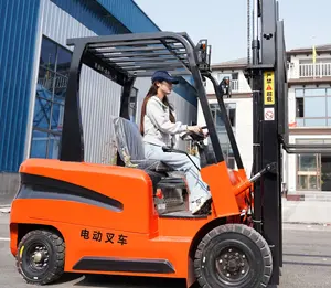 CE/ISO電動フォークリフト1.5t全地形伸縮式ミニヘリリチウムバッテリー3トンforkliftmini