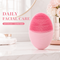 Nettoyant visage électrique en silicone tendance et viral, qualité supérieure abordable, cadeau idéal pour les femmes et les adolescentes, soin quotidien indispensable.