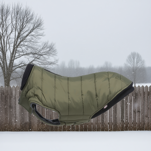 Manteau pour chien Arlay S 33 cm Vert foncé Vêtements d'hiver pour animaux de compagnie - Product Image 3