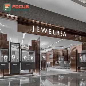 Exhibidor de Joyería Minimalista con Acabado Laminado, Mostrador de Exhibición para Tienda de Joyería - Product Image 5