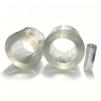 Rouleaux de rideaux en PVC transparent super cristallin, découpables librement à la bordure, pour la maison, faciles à installer