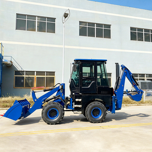 Mini Backhoe <b>Wheel</b> Skid Steer <b>Small</b> Multi-function Shovel Two Ends Busy Excavator Digger - Product Image 2