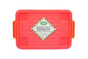 Kit de réaction aux déversements chimiques industriel SABER 30 litres avec boîte transparente, kit de réponse aux déversements chimiques haute capacité avec boîte transparente - Product Image 2