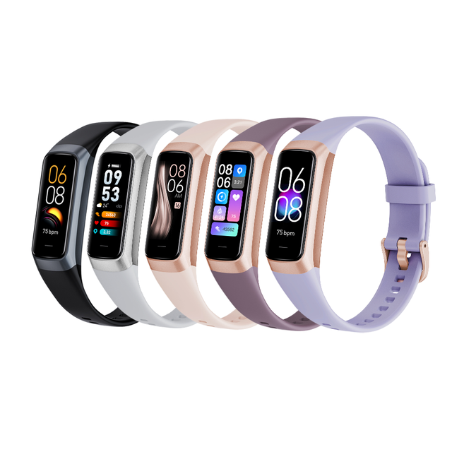 C60 Smart Bracelet Watch AMOLED Heart Rate Waterproof Body Temperature Smartwatch Sports Bracelet Fitness tracker