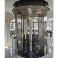 Ascenseur panoramique en verre pour la maison, fonctionnement silencieux, taille personnalisée pour villa, duplex, usage intérieur