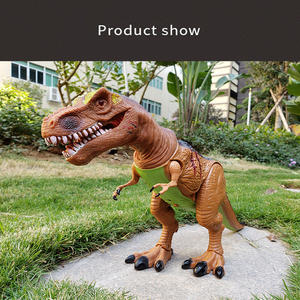 Jouets de dinosaures réalistes du monde jurassique, télécommandés électriques, qui marchent et chantent - Product Image 6