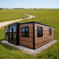 Grande maison conteneur préfabriquée extensible de 40 pieds et 20 pieds, 2, 3 ou 4 chambres, maison mobile préfabriquée, maison portable