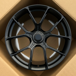 Jantes en alliage forgé 20 21 pouces multi-rayons noir satiné Flow Forming 5x130 pour Porsche Cayenne VW Touareg Audi Q7 - Product Image 2