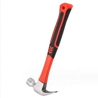Marteau déchiqueteur multi-usages Marteau à clous avec manche en plastique rouge Marteau en titane thor