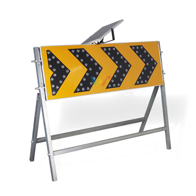1200*400mm Solar Led Arrow Warning Light Sign Board