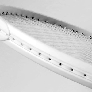Ottima Racchetta da Tennis Bianca e Racchetta da Tennis Nera in Lega di Carbonio con Struttura Integrata, OEM Benvenuti - Product Image 5