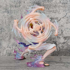 Figurine d'action One Piece Gear 5 Luffy Nika en pose de frappe étirée, Statue en PVC, Décoration de bureau Anime, Modèle de collection - Product Image 4