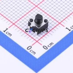 TS-1091C-A3B3-D2 Tactile Switch SMD Switch Single Pole Single Throw Round Button 2.5N Horizontal Mount - Product Image 1