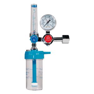 Bojen-Sauerstoff inhalator Bull Nose Medizinischer Sauerstoff druckregler CGA540 Einlass gewinde mit Durchfluss messer und Luftbe feuchter flasche - Product Image 1