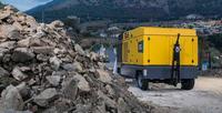 Compresseur d'air à vis diesel Atlas Copco XAXS600 17 bar 600cfm 250psi 17m3/min AtlasCopco XAXS 600 Cfm haute pression