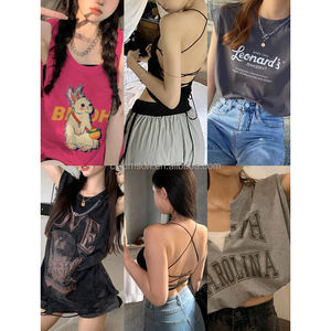 <span class=keywords><strong>Camiseta</strong></span> de Tirantes para Mujer, Estilo Corsé, Cuello Cuadrado, Estampado Floral, Multicolor, Sexy, Verano - Product Image 5