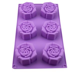Molde <span class=keywords><strong>de</strong></span> Silicona Grande en Forma <span class=keywords><strong>de</strong></span> Rosa para Jabón, Molde <span class=keywords><strong>de</strong></span> <span class=keywords><strong>Fondant</strong></span> <span class=keywords><strong>de</strong></span> Flores para Hacer Jabón Artesanal, Pudín, Pastel <span class=keywords><strong>de</strong></span> Chocolate - Product Image 5