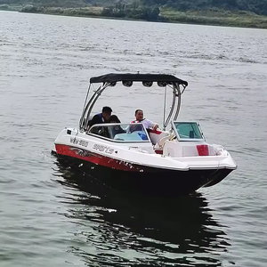 CE Approved 19ft Fashion Fishing Small Luxury Yacht <b>Boat</b> Sport <b>Boat</b> Fiberglass Speed <b>Boat</b> With Engine - Product Image 1