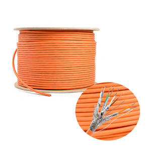 Farsince <span class=keywords><strong>Internet</strong></span> Cat8 SFTP 22awg Ethernet Lan <span class=keywords><strong>Cable</strong></span> de alta calidad Sstp/SFTP Shield Interior Exterior Cat 8 <span class=keywords><strong>Cable</strong></span> 1000ft rollos 500m - Product Image 4