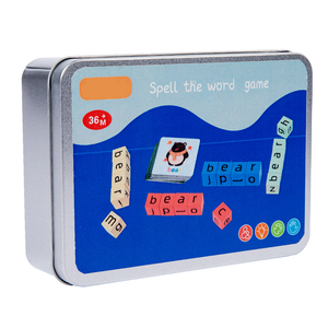 Hoye Craft Tùy Chỉnh Học Tập Từ Tiếng Anh Công Cụ Bằng Gỗ Bảng Chữ Cái Khối Đánh vần Từ - Product Image 2