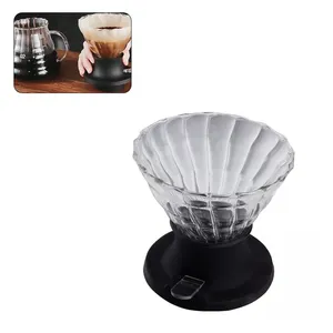 2022 New Coffee Filter Cup Brew Coffee Smart Drip Filter Cup Switch Immersion Dripper with Paper Filter high borosilicate glass