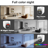 Caméra IP HK OEM 8MP 4K avec lumière rouge et bleue, dissuasion active, alarme audio, caméra tourelle POE, audio bidirectionnel, vision nocturne couleur, extérieur