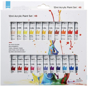 Art Rangers Juego de pintura acrílica a base de agua Colores acrílicos Pintura de uñas 24 colores Kit 12ml Juego de pintura acrílica Colores - Product Image 2