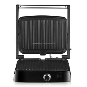Appareil à panini, iSiLER Presse à panini 2 tranches, Gril polyvalent 2-en-1 électrique pour steak et barbecue avec plaques amovibles - Product Image 6