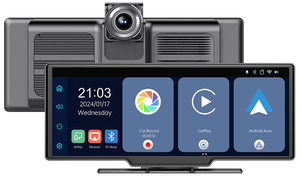 Écran de voiture 10,26 pouces IPS 720P USB Plug and Play Carplay Android Auto Mirror Player Dash Cam DVR avec caméra Moniteur de voiture - Product Image 4