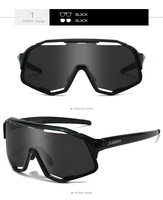 Lunettes de soleil polarisées DUBERY, monture large tendance, protection UV400, pour hommes, pour la moto, avec logo personnalisé