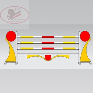 <strong>Aluminum</strong> Horse <strong>Show</strong> Jumping <strong>Jumps</strong> Stands Equestrian <strong>Jumps</strong> Wing With Customer Logo Durable FEI Standard - Product Image 5
