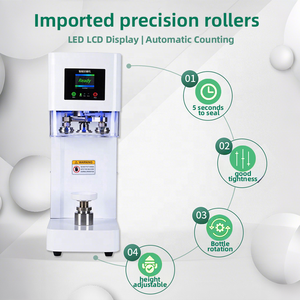 Máquina Selladora Eléctrica de Escritorio para Latas de Plástico, para Bebidas como Cerveza, Leche, Té, Refrescos, sin Función Rotatoria, para Uso Comercial y Mayorista - Product Image 3