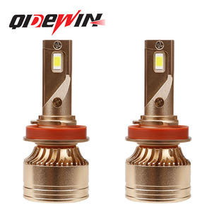 Qidewin H11 <b>LED</b> <b>Headlights</b> 12000 Lm 50W Gold Plated Car Lights For Automotive Use - Product Image 1